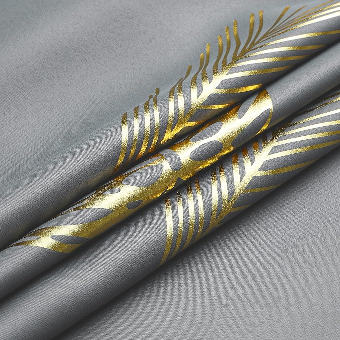 Room Darkening Grey Blackout Curtains - Image 8
