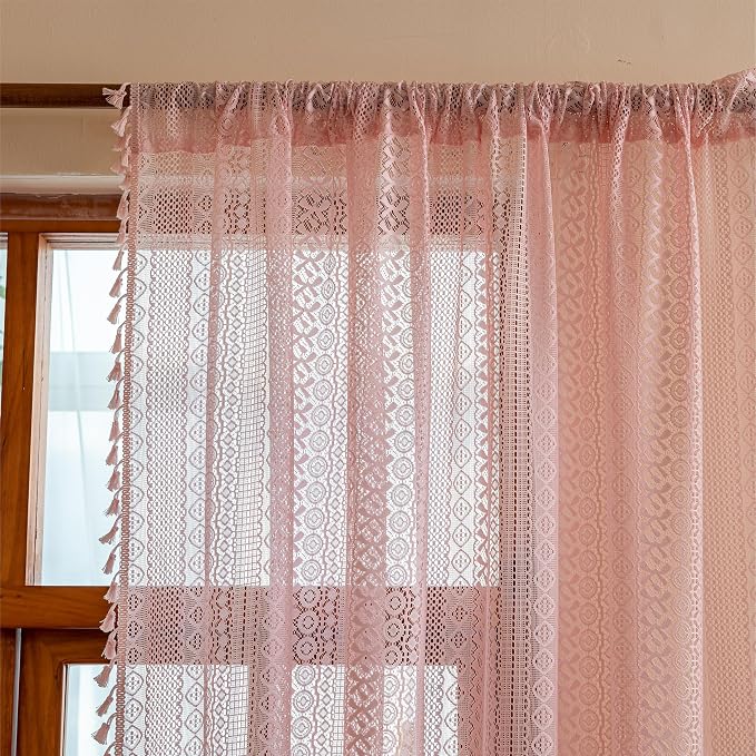 Sutuo Home Lace Sheer Boho Curtains - Image 5