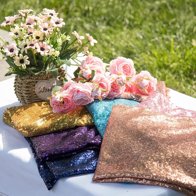 JYFLZQ Lavender Sequin Backdrop Curtains 10ft x 10ft 1 Panel Glitter Photo - Image 6