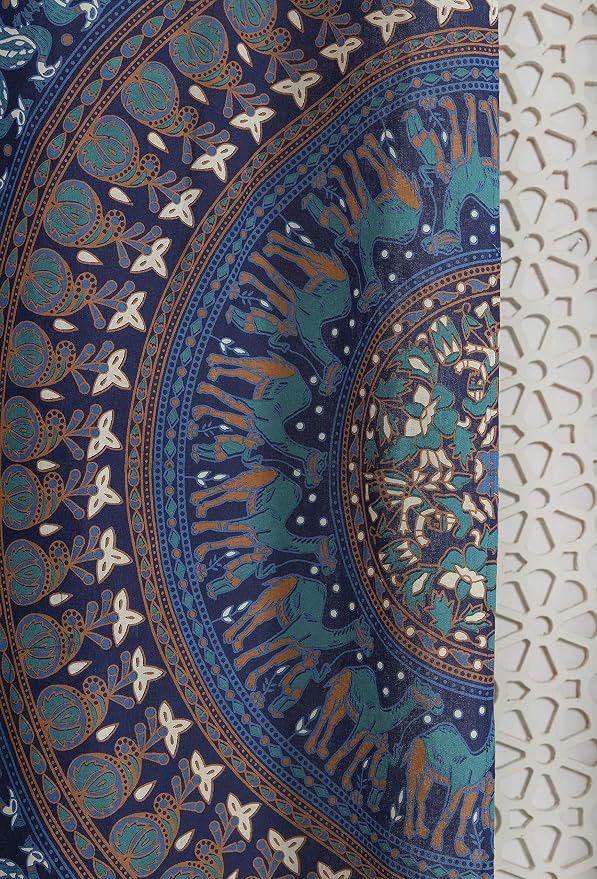Popular Handicrafts Indian Hippie Bohemian Beautiful Elephant Blue Tarquoise - Image 3