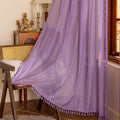 Sutuo Home Lavendar Sheer Boho Curtains 84 inches Long by SutuoHome