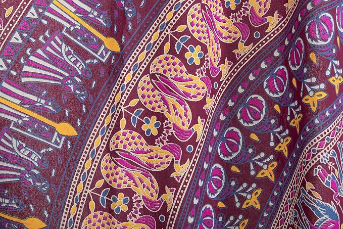 Popular Handicrafts Indian Hippie Bohemian Beautiful Elephant Maroon Color - Image 5