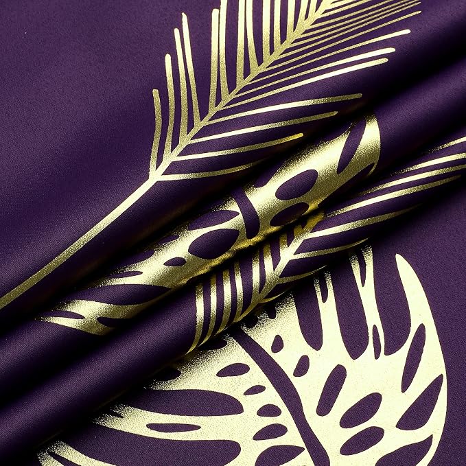 Purple Blackout Curtains & Drapes 102 Inch Length 2 Panels Set - Image 8