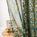 Sutuo Home Dark Green Sheer Curtains 96 Inch Length 2 Panels Set, Privacy by SutuoHome