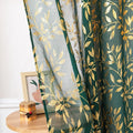 Sutuo Home Dark Green Sheer Curtains 84 Inch Length 2 Panels Set, Privacy by SutuoHome