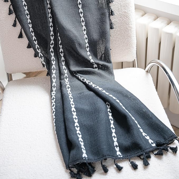 Sutuo Home Boho Curtains for Bedroom Living Room Kitchen, Semi Blackout Linen - Image 6
