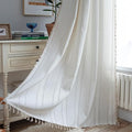 Sutuo Home Boho Curtain for Kitchen Cafe 63 Inches Long, Semi-Blackout Rustic by SutuoHome