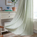 Sutuo Home Sage Green Boho Curtains 72 inch Long by SutuoHome