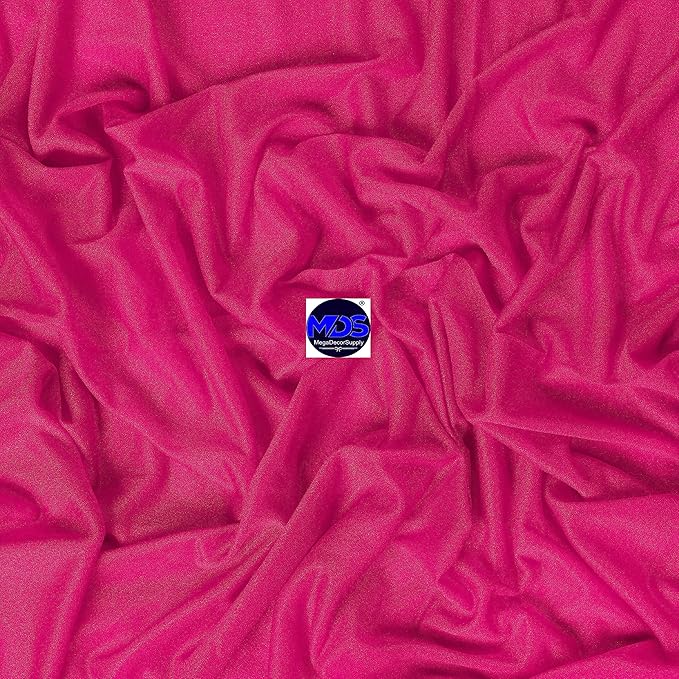 MDS Halloween Chiffon Draping Fabric - 2 Panel, 30" Wide x 20ft Long - Sheer Spooky Arbor & Canopy Drapery for Haunted House Backdrops, Party Ceilings, DIY Costumes & Themed Events - Hot Pink