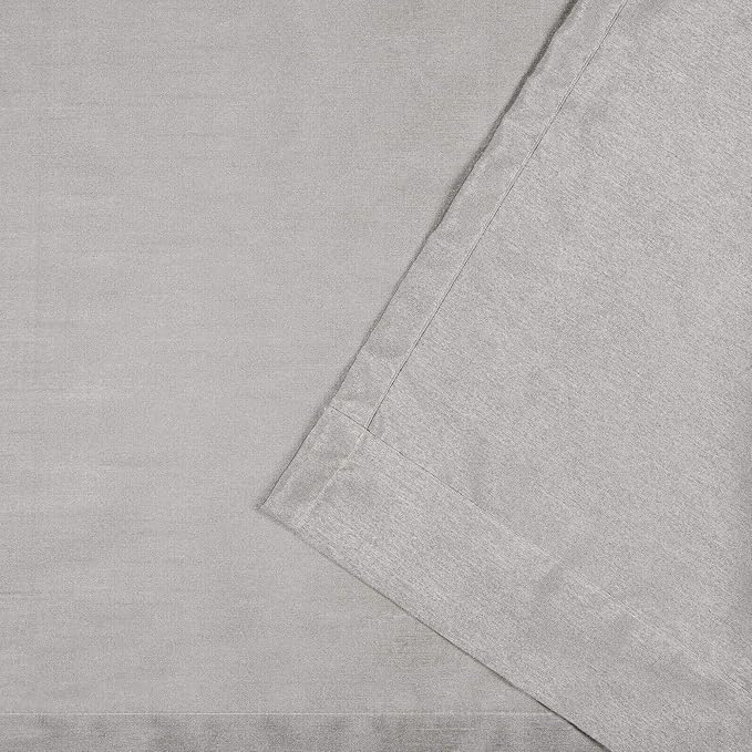 Exclusive Home Chateau Striped Faux Silk Grommet Top Curtain Panel Pair - Image 4