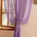 Sutuo Home Lavendar Boho Lace Curtains by SutuoHome