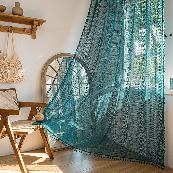 Sutuo Home Boho Curtains 96 inches Long by SutuoHome