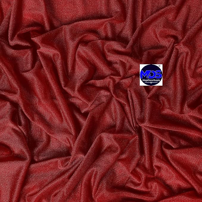 MDS Halloween Chiffon Draping Fabric - 2 Panel, 30" Wide x 20ft Long - Sheer Spooky Arbor & Canopy Drapery for Haunted House Backdrops, Party Ceilings, DIY Costumes & Themed Events - Apple Red