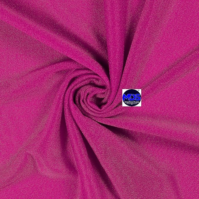 MDS Halloween Chiffon Draping Fabric - 2 Panel, 30" Wide x 40ft Long - Sheer Spooky Arbor & Canopy Drapery for Haunted House Backdrops, Party Ceilings, DIY Costumes & Themed Events - Magenta
