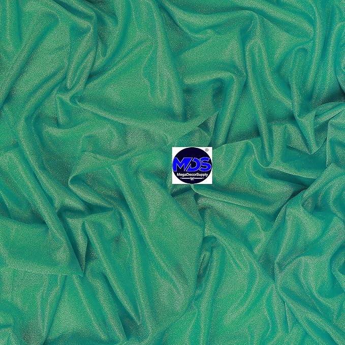 MDS Halloween Chiffon Draping Fabric - 1 Panel, 30" Wide x 100ft Long - Sheer Spooky Arbor & Canopy Drapery for Haunted House Backdrops, Party Ceilings, DIY Costumes & Themed Events - Emerald Green