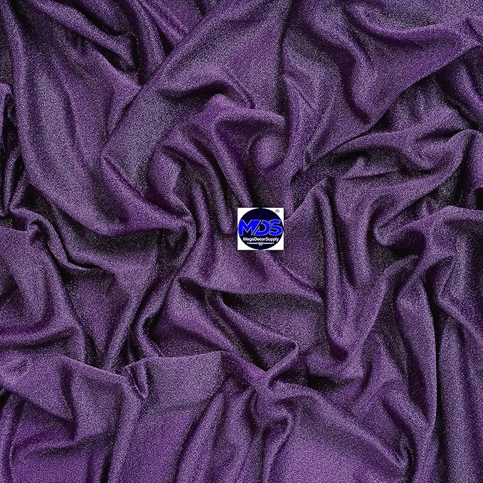 MDS Halloween Chiffon Draping Fabric - 2 Panel, 30" Wide x 75ft Long - Sheer Spooky Arbor & Canopy Drapery for Haunted House Backdrops, Party Ceilings, DIY Costumes & Themed Events - Cadbury Purple