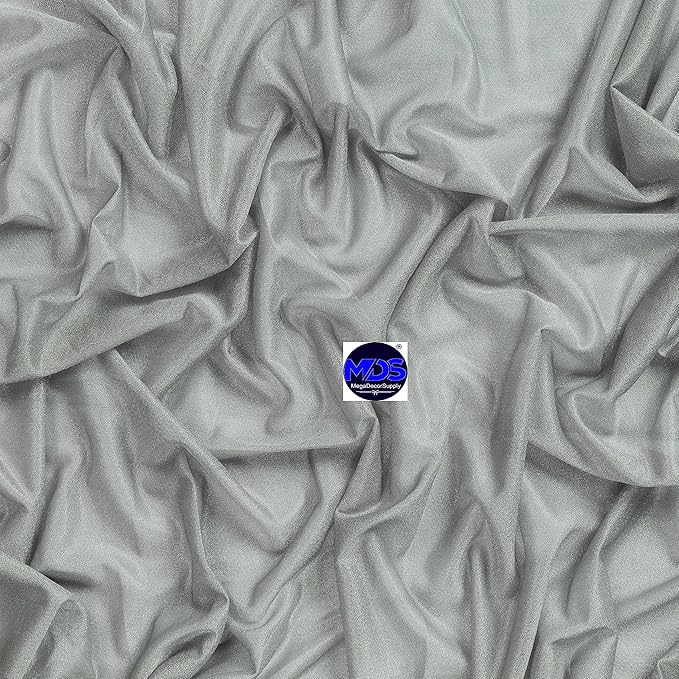 MDS Halloween Chiffon Draping Fabric - 1 Panel, 30" Wide x 100ft Long - Sheer Spooky Arbor & Canopy Drapery for Haunted House Backdrops, Party Ceilings, DIY Costumes & Themed Events - Gray