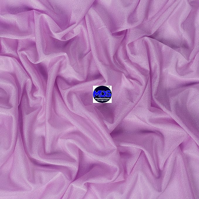 MDS Halloween Chiffon Draping Fabric - 2 Panel, 30" Wide x 20ft Long - Sheer Spooky Arbor & Canopy Drapery for Haunted House Backdrops, Party Ceilings, DIY Costumes & Themed Events - Orchid