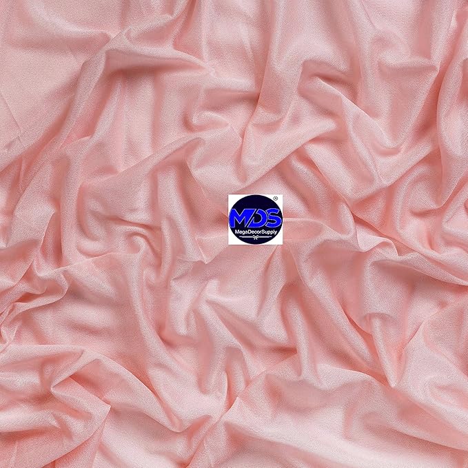 MDS Halloween Chiffon Draping Fabric - 1 Panel, 30" Wide x 75ft Long - Sheer Spooky Arbor & Canopy Drapery for Haunted House Backdrops, Party Ceilings, DIY Costumes & Themed Events - Dusty Rose