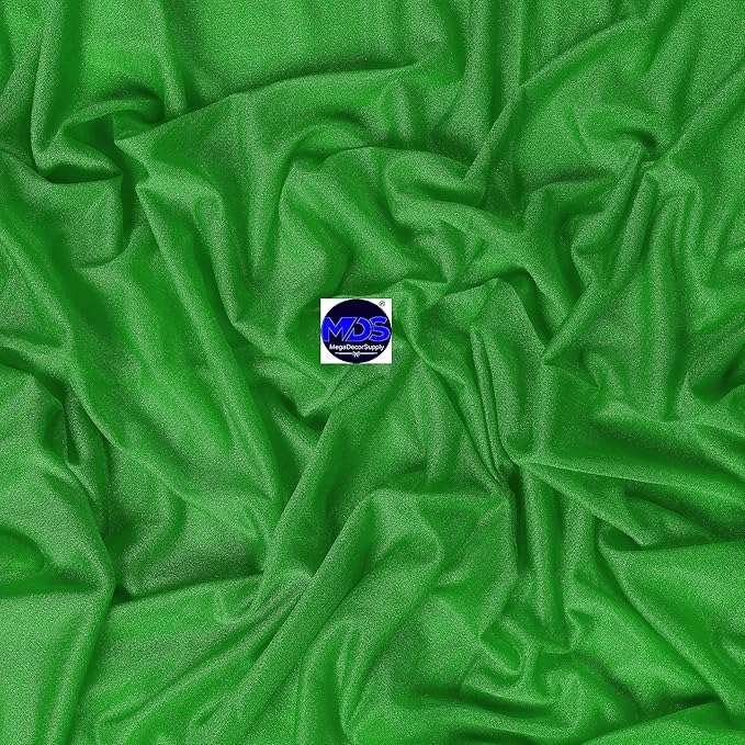 MDS Halloween Chiffon Draping Fabric - 2 Panel, 30" Wide x 30ft Long - Sheer Spooky Arbor & Canopy Drapery for Haunted House Backdrops, Party Ceilings, DIY Costumes & Themed Events - Green