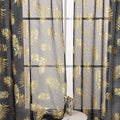 Sutuo Home Black Sheer Curtains 63 Inch Length 2 Panels Set, Privacy Voile by SutuoHome