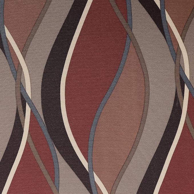 No. 918 Intersect 2-Pack Ogee Print Semi-Sheer Grommet Curtain Panel Pair - Image 4
