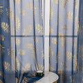 Sutuo Home Navy Blue Sheer Curtains 84 Inches Long 2 Panels Set, Window by SutuoHome