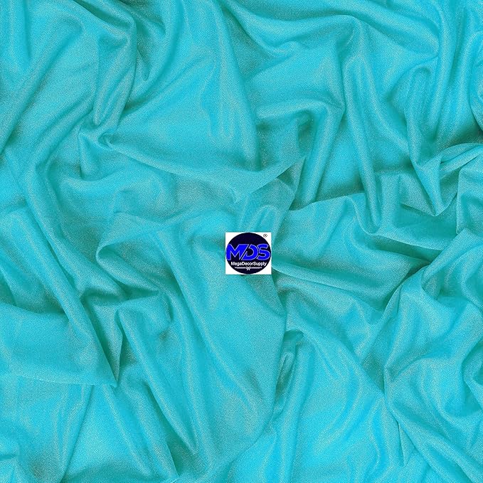 MDS Halloween Chiffon Draping Fabric - 2 Panel, 30" Wide x 30ft Long - Sheer Spooky Arbor & Canopy Drapery for Haunted House Backdrops, Party Ceilings, DIY Costumes & Themed Events - Peacock Blue