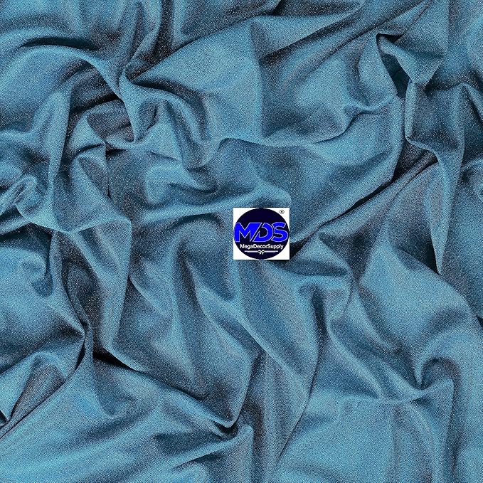 MDS Halloween Chiffon Draping Fabric - 1 Panel, 30" Wide x 40ft Long - Sheer Spooky Arbor & Canopy Drapery for Haunted House Backdrops, Party Ceilings, DIY Costumes & Themed Events - Dark Teal