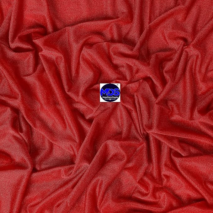 MDS Halloween Chiffon Draping Fabric - 2 Panel, 30" Wide x 40ft Long - Sheer Spooky Arbor & Canopy Drapery for Haunted House Backdrops, Party Ceilings, DIY Costumes & Themed Events - Red